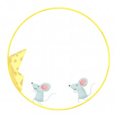 小老鼠装饰边框