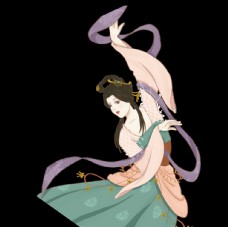 古风美女 插画美女 美女 古代