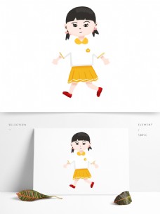 卡通可爱女孩女生儿童人物形象