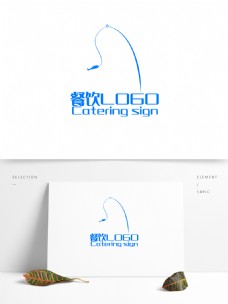 原创创意简约海鲜鱼餐饮餐厅LOGO标志
