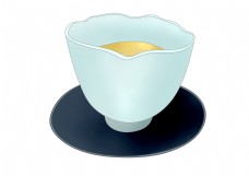 日本茶具食物插图
