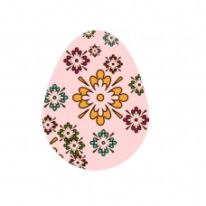 花纹装饰粉色彩蛋