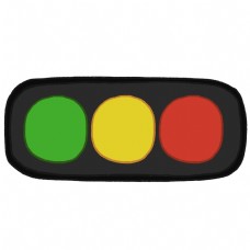信号灯十字路口红绿灯
