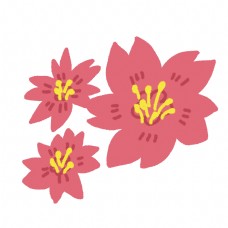 粉色的樱花装饰插画