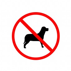 宠物狗卡通禁止宠物图标