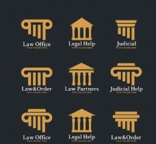 9款金色律师事务所标志