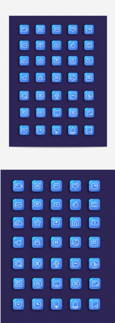 蓝紫色icon大全