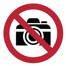 灯光公共场合禁止图标禁止拍照