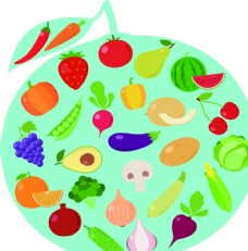 绿色蔬菜水果蔬菜素材