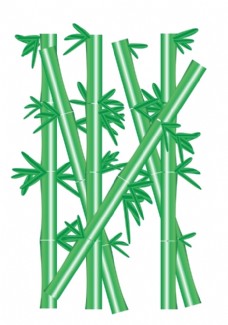 绿色叶子竹子矢量图绿色矢量图竹子