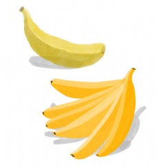风情水果香蕉夏季手绘