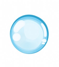 蓝色圆形气泡插画