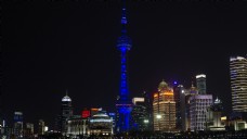 上海东方明珠夜景高清图片