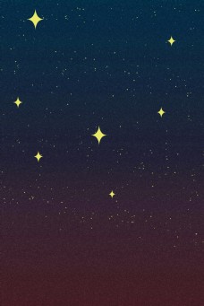 夜空唯美四角星夜晚星空浪漫背景图