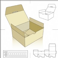 包装 结构 立体盒子 盒子展开