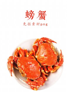 大闸蟹宣传单美食螃蟹