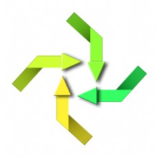 彩色箭头循环图表