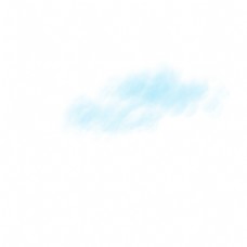 蓝色创意白云元素