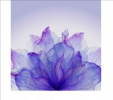 分形艺术紫色梦幻炫彩花朵