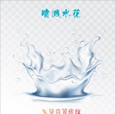 喷泉设计纯净饮用水销售广告图