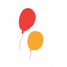 彩色创意漂浮的气球元素