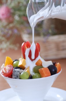 餐饮酸奶水果捞