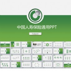 企业文化中国人寿保险通用PPT模板