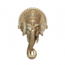 金色印度大象雕塑