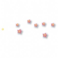 许多粉色的小花