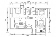 住宅室内CAD平面图
