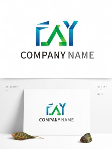 科技标志F科技企业商务logo标志
