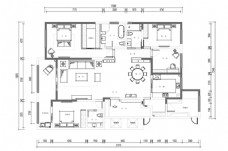 豪华住宅CAD平面方案