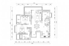 豪华住宅户型CAD平面方案