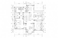 平层住宅CAD平面方案