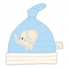 蓝色大象婴儿帽子