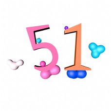 五一劳动节3D立体创意艺术字体
