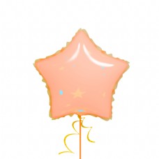 粉色星星气球插画