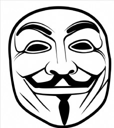 匿名者面具矢量素材