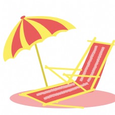 遮阳伞躺椅旅游工具