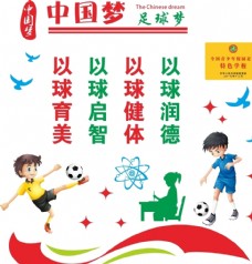 国足中国梦足球梦文化墙