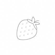 卡通草莓水果免抠图