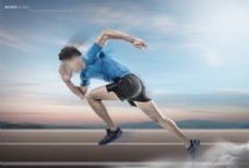健身运动运动健身跑步海报设计素材