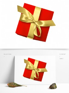 礼物装饰红色礼物盒装饰素材