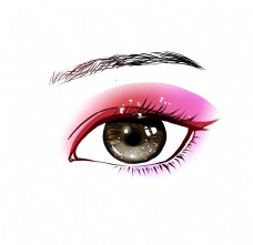 漂亮的粉色眼睛