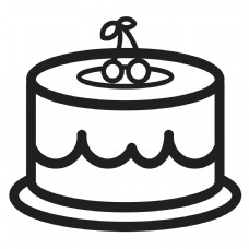 过生日的卡通蛋糕