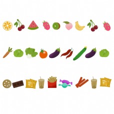 蔬菜水果水果蔬菜零食图案胶带
