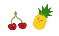 卡通菠萝卡通可爱水果