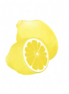 黄色柠檬水果