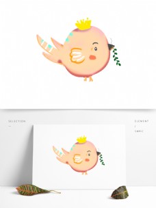 可爱小鸟动物卡通透明素材
