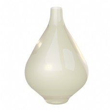 椭圆形白色花瓶